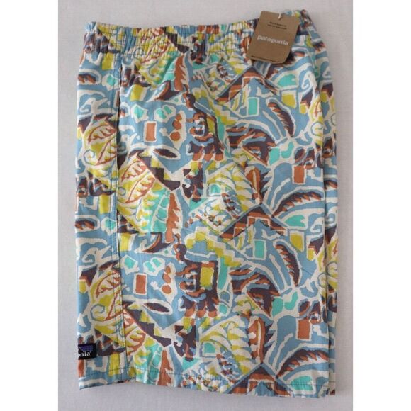 Patagonia Men’s Sz L Thriving Planet/Lago Blue Funhoggers 6" Woven Shorts - Picture 8 of 10